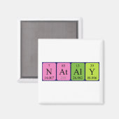 Nataly Periodieke Naam Magnet Magneet (Voorkant / Achterkant)