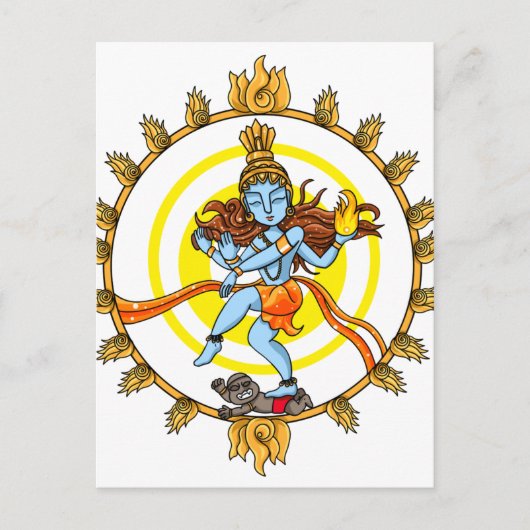 Nataraja Briefkaart (Voorkant)