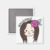 Natas Remi "Chibi" Magnet Magneet (Voorkant / Achterkant)