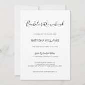 Natasha Chic Bachelorette Weekend met reisroute Kaart (Voorkant)