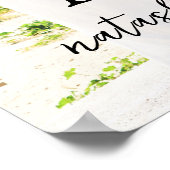 Natasha Foto Monogram Moderne bruiloft Poster (Hoek)