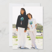 Natasha Foto Monogram Moderne Koppels Douche Kaart (Achterkant)