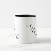 Natasha-mok in zwart-wit mok (Midden)