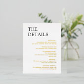 Natasha Monogram Moderne Trouwruimte Kaart (Staand Voorkant)