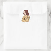Natasha Romanoff Ronde Sticker (Tas)