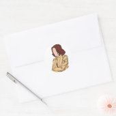 Natasha Romanoff Ronde Sticker (Envelop)