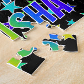 "NATASHA" Voornaam, geun "HAPPY BIRTHDAY" Legpuzzel (Zijkant)