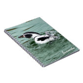 Natation carnet spiral de pingouin Humboldt (Côté Droit)