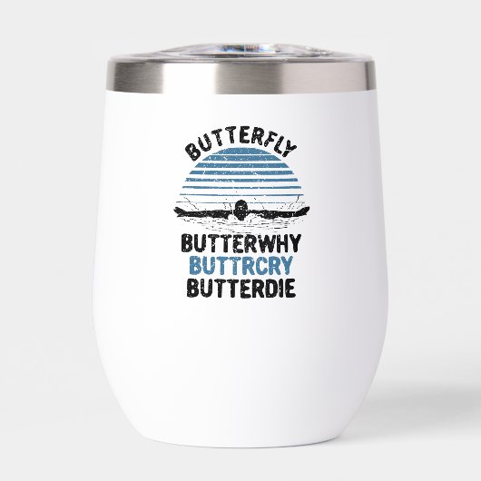 Natation - Papillon Papillon Pourquoi cadeau de na (Avant)