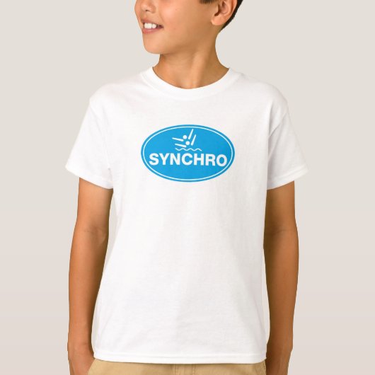 Natation synchronisée du T-SHIRT de l'ENFANT - (Devant)