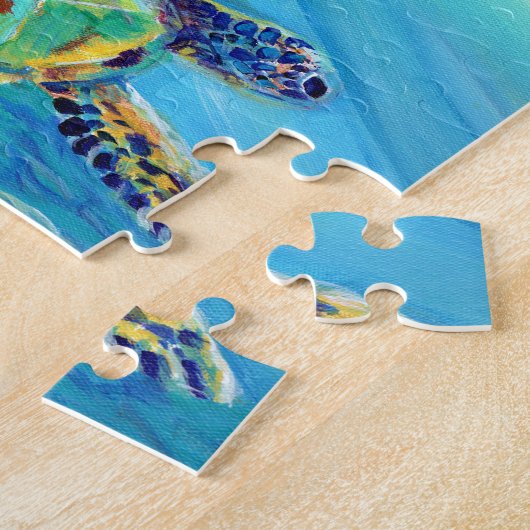 Natation Tortues de mer dans les Puzzles de l'océa (Côté)