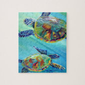 Natation Tortues de mer dans les Puzzles de l'océa (Vertical)