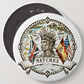Natchez City Seal Button (Voorkant /achterkant)