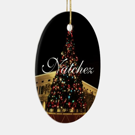 Natchez kerstboomversiering keramisch ornament (Rechts)