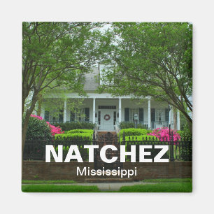 Natchez, Mississippi Antebellum vakantie souvenir Magneet