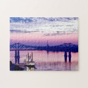 Natchez Mississippi-raderboot. Legpuzzel
