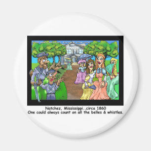 Natchez, MS 1865 Funny Gifts T - shirts & Collecti Magneet