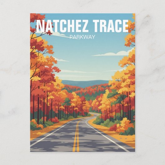 Natchez Trace Parkway Briefkaart (Voorkant)