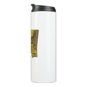 Natchez Trace Parkway Mississippi Kaart Thermosbeker (Geroteerd rechts)