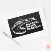 Natchez Trace Parkway Motorcycle Rechthoekige Sticker (Envelop)