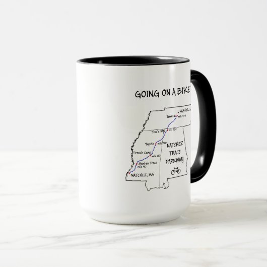 Natchez Trace Route Koffee Mok (Voorkant rechts)