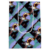 Nate en Gitaar voor Cadeaus Medium Cadeauzakje (Achterkant)