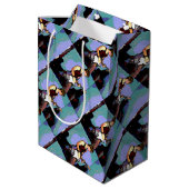 Nate en Gitaar voor Cadeaus Medium Cadeauzakje (Achterkant Gekanteld)