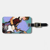 Nate en Guitar Bagagelabel (Voorkant horizontaal)