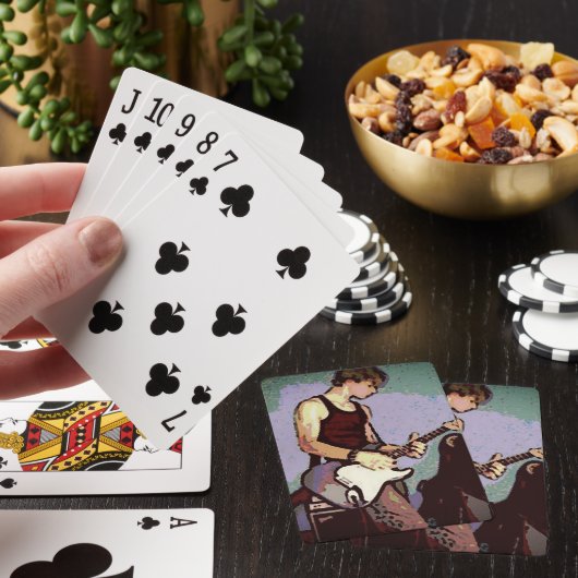 Nate en Guitar Pokerkaarten (Insitu)