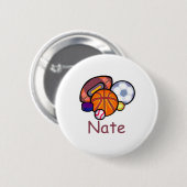 Nate Ronde Button 5,7 Cm (Voorkant /achterkant)
