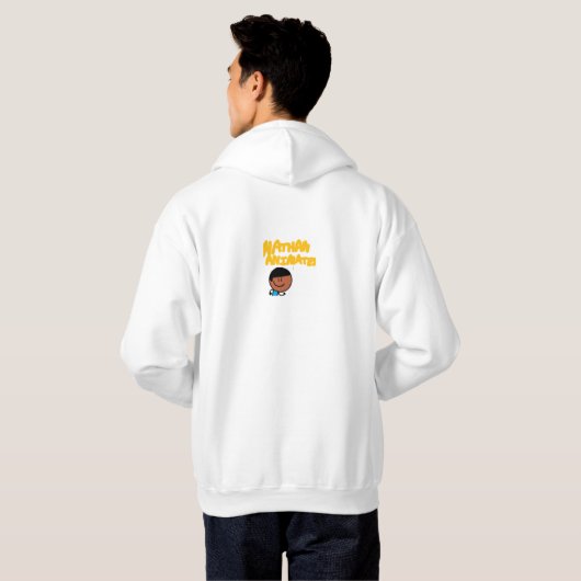 Nathan en AI Nathan Glitch Hoodie (Achterkant volledig)