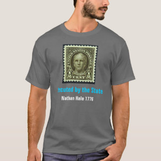 Nathan Hale, geëxecuteerd door de State Grey T-Shi T-shirt