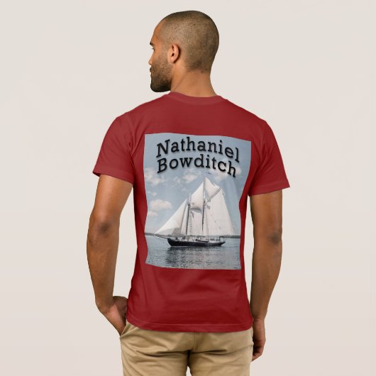 Nathaniel Bowditch T-shirt (Achterkant volledig)