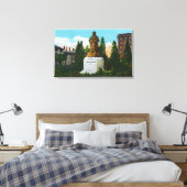 Nathaniel Hawthorne Statue Uitzicht Canvas Afdruk (Insitu (Slaapkamer))