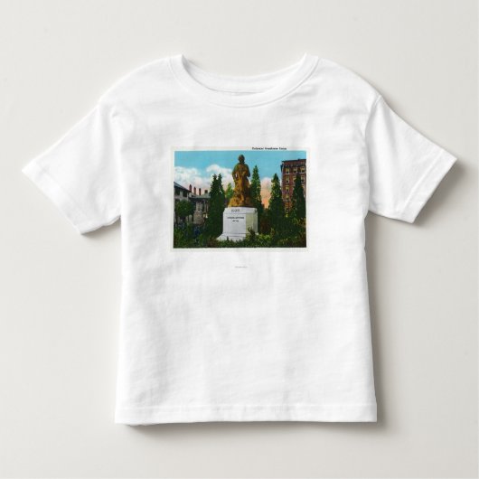 Nathaniel Hawthorne Statue Uitzicht Kinder Shirts (Voorkant)