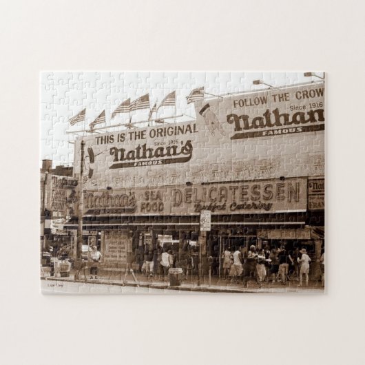 Nathan's beroemde hotdogs puzzel (Horizontaal)
