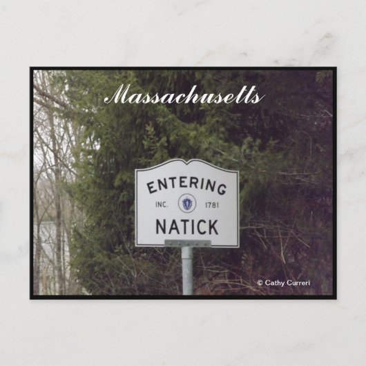 Natick, Massachusetts Briefkaart (Voorkant)