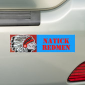NATICK, REDMEN BUMPERSTICKER (Op auto)