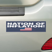 NATIE VAN INFLATIESTEKST MET U,S-Vlaggenbumper Bumpersticker (Op auto)
