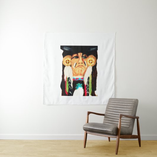 NATIEF AMERIKAANSE tapijt Wandkleed (In situ)