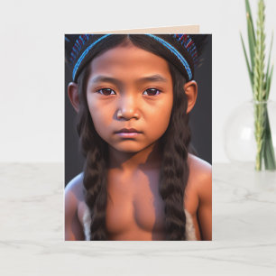 NATIEVE AMERIKAANSE INDIAANSE CARDS VOOR TWEEDE DA KAART