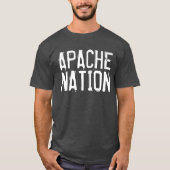 NATIEVE AMERIKAANSE T-SHIRTS, APACHE NATION T-SHIRT (Voorkant)