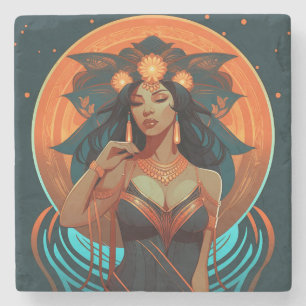 NATIEVE INSPIRATIE #2 STENEN ONDERZETTER