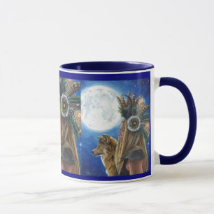 Natif américain de tasse de loup de tasse de