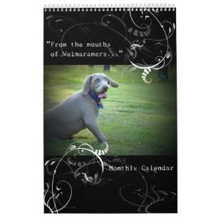 Nation de Weimaraner : Calendrier de citation