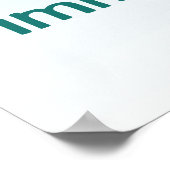 Nation des immigrants Poster bleu (Coin)