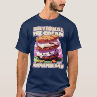 Nation Ice Cream Sandwich Dag Ice Cream Lover Desi T-shirt