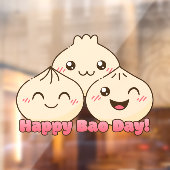 Nationaal Bao Day T-shirt Raamsticker (Vel 2)