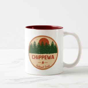 Nationaal bos Chippewa Tweekleurige Koffiemok