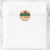 Nationaal bos El Yunque Ronde Sticker (Tas)